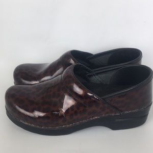 Patent Leopard Print Dansko size 39